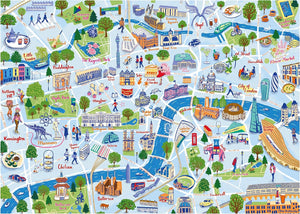 Jumbo, Falcon Contemporary - London Sightseeing, Jigsaw Puzzles for Adults, 1000-Piece