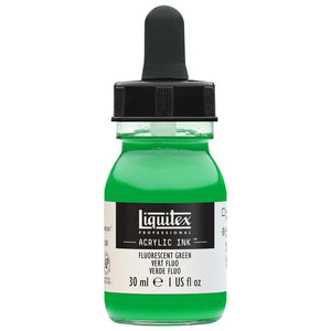 Liquitex Acrylic Ink 30ml - Fluorescent Green