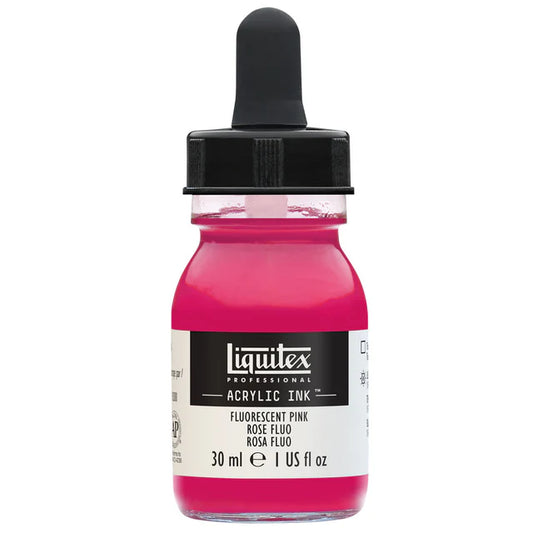 Liquitex Acrylic Ink 30ml - Fluorescent Pink