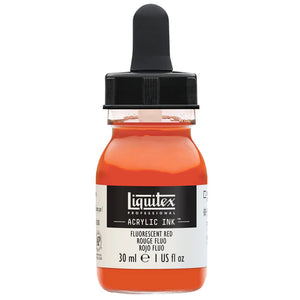 Liquitex Acrylic Ink 30ml - Fluorescent Red