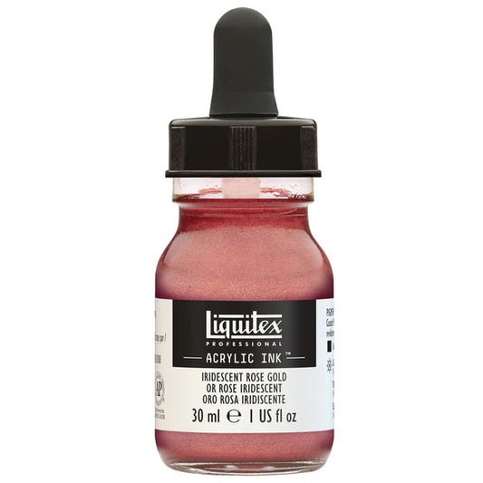 Liquitex Acrylic Ink 30ml - Iridescent Rose Gold