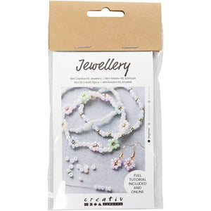 Mini Craft Kit Jewellery - Bead Elastic Bracelet & Earring Kit