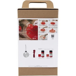 Craft Kit - Christmas Baubles Marbling