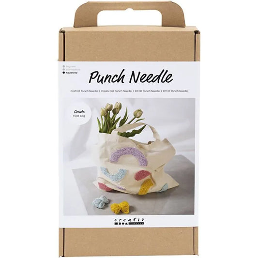 Craft Kit Punch Needle - Tote Bag Pastel Colours