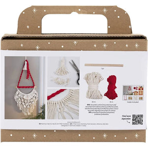 Mini Craft Kit Macramé - Christmas Santa Decoration