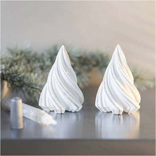 Mini Craft Kit Resin Casting - White Christmas Trees