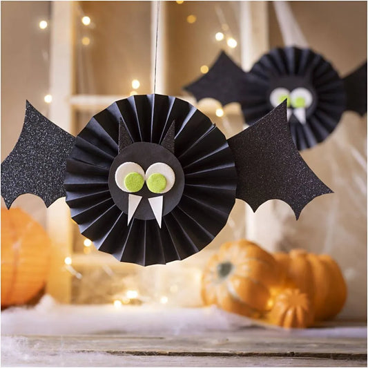 Mini Craft Kit Paper Decorations - Black Bats