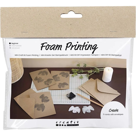 Mini Craft Kit Foam Printing - Beige