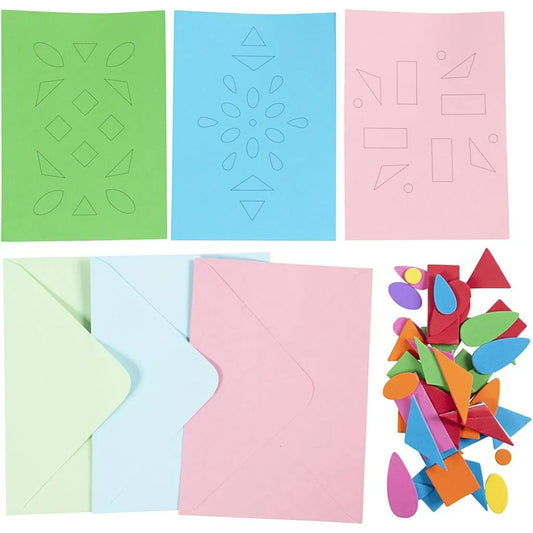 Mini Craft Kit Decoration Cards - Foam Shapes