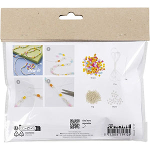 Mini Craft Kit Jewellery - Beaded Necklace & Bracelet