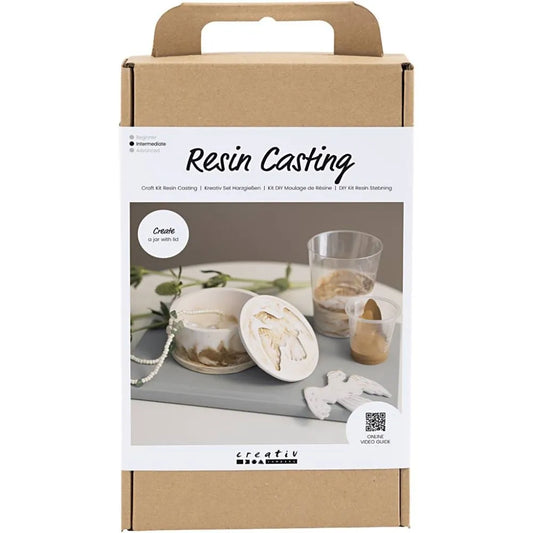 Craft Kit Resin Casting - Beige Jar With Lid