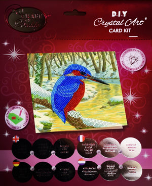 Crystal Art Card Kit - Kingfisher