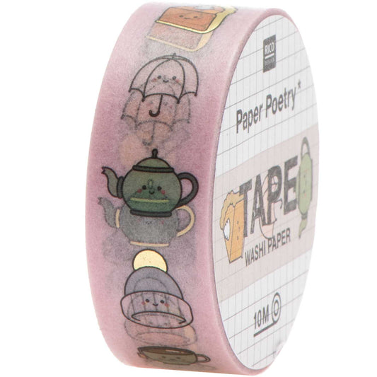 Paper Poetry Tape Cozy 1.5cm 10m