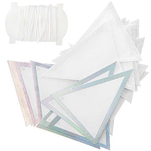 Paper Poetry paper pennants glitter iridescent