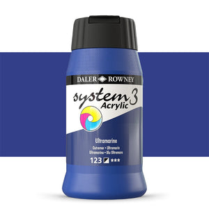 Daler Rowney System3 Acrylic Paint 500ml Ultramarine