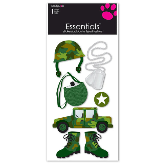 Essentials Sticker Sheet - Military