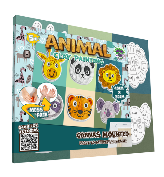 Clay Painting Kit 40x30cm - Animals