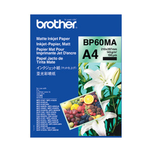 Brother Inkjet Paper Matt A4 Black (Pack of 25) BP60MA