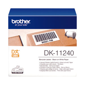 Brother Barcode Labels 102 x 51mm 600 Per Roll Black on White DK11240