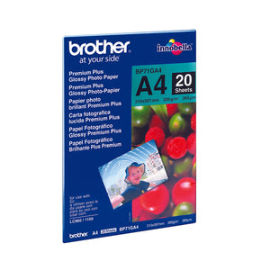 Brother BP71 Photo Paper Gloss A4 (Pack of 20) BP71GA4