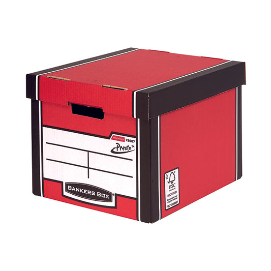 Bankers Box Premium Tall Box Red (Pack of 5) 7260706