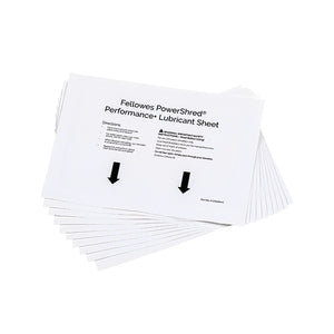 Fellowes Powershred Performance+ Lubricant Sheets (Pack of 10) 4025601