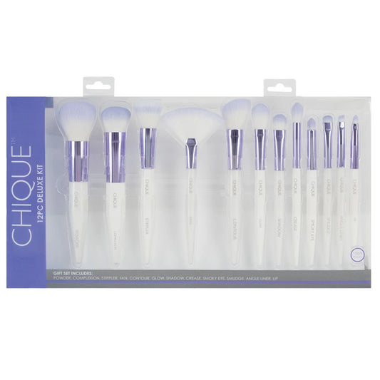 Chique Studio Makeup Brushes Deluxe Kit (12 Pieces)