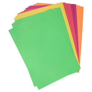 A2 Card 20 Sheets - Fluorescent Colours