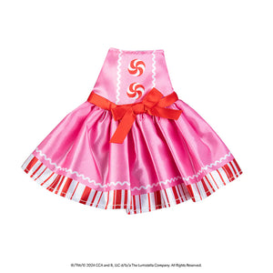 Elf on the Shelf Claus Couture - Pink Peppermint Dress