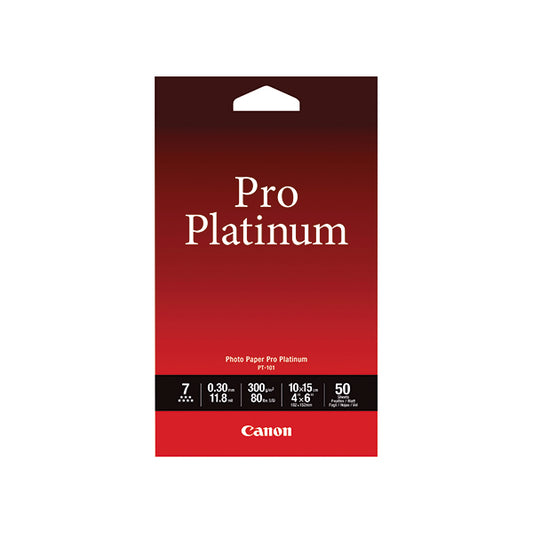 Canon Pro Platinum Photo Paper 4x6 Inch (Pack of 50) 2768B014