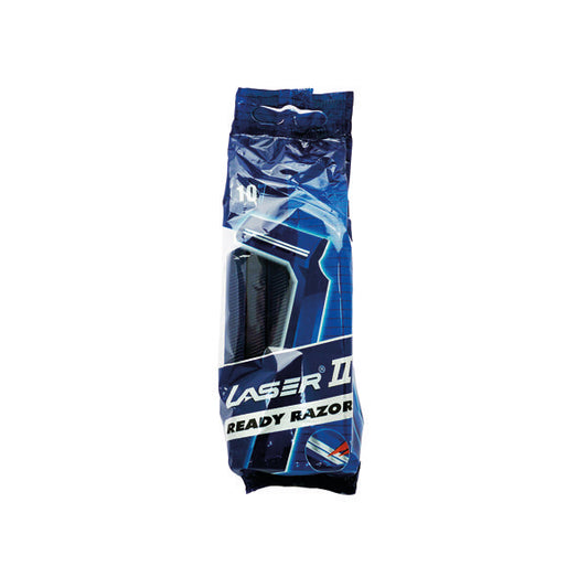 Lazer II Twin Blade Razors Disposable x10 Per Pack (Pack of 20) 0699051