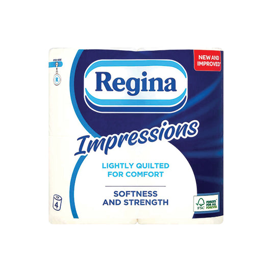 Regina Toilet Tissue Impressions 3-Ply (Pack of 4) HOREG003