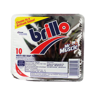 Brillo Mr Muscle Multi-Use Soap Pads (Pack of 10) 0705033