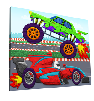 Clay Painting Kit 40x30cm - Cars