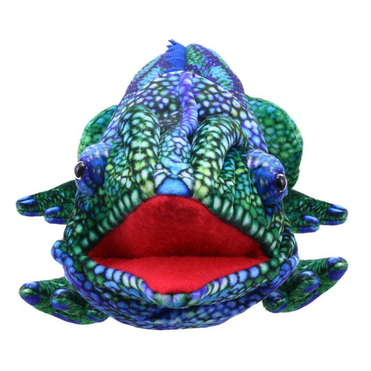 Large Creatures: Chameleon (Blue-Green) Puppet