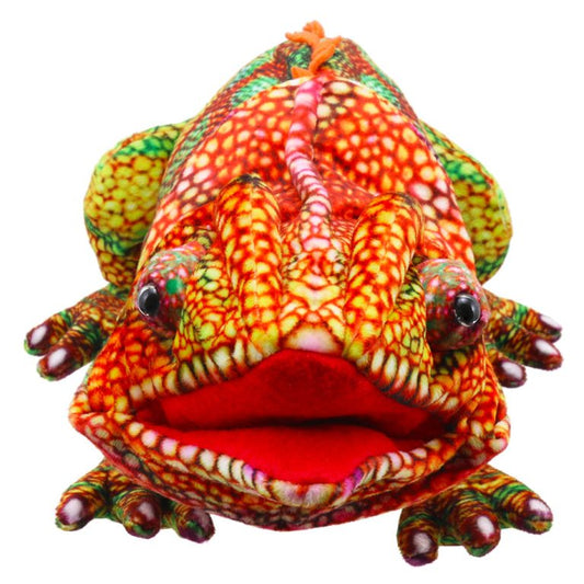 Large Creatures: Chameleon (Orange) Puppet