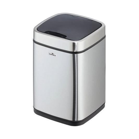 Durable Sensor Waste Bin No Touch Square 6 Litre 342023