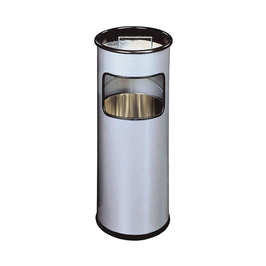 Durable Waste Bin Round 17 Litre with Round Ashtray 2 Litre 333023