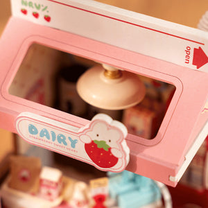 DIY Miniature House Kit - Strawberry Milk Box