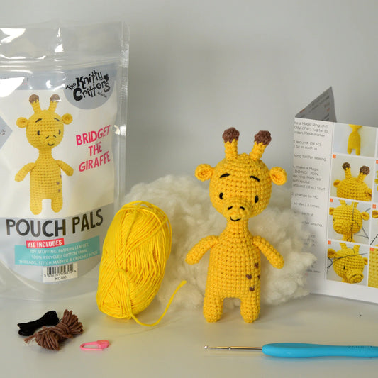 Knitty Critters Pouch Pals - Bridget The Giraffe