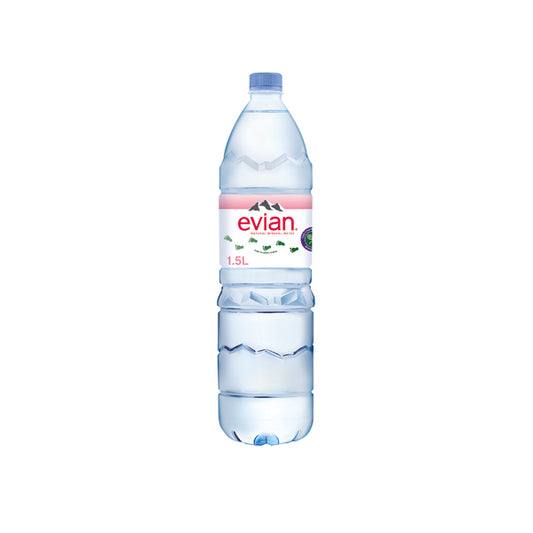 Evian Natural Spring Water 1.5 Litre (Pack of 8) 143136