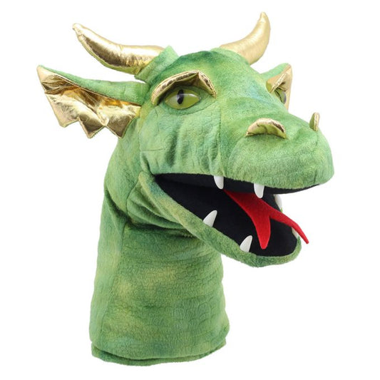 Large Dragon Heads: Dragon (Green) Puppet