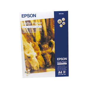 Epson Matte A4 White Heavyweight Paper 167gsm (Pack of 50) C13S041256