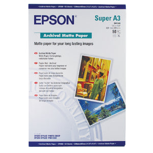 Epson A3 Plus Matte Archival Paper 192gsm (Pack of 50) C13S041340