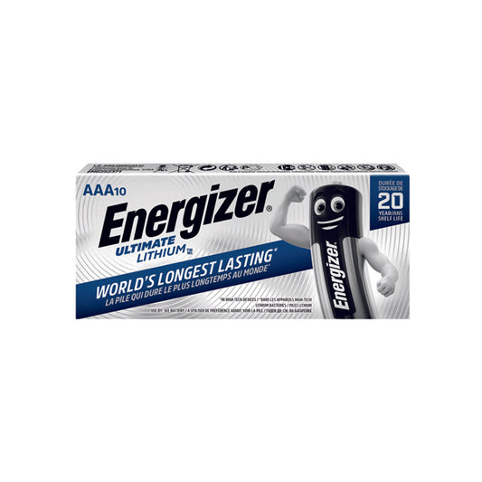 Energizer Ultimate AAA Lithium Batteries (Pack of 10) 634353