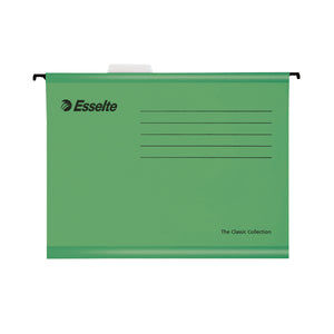 Esselte Classic A4 Green Suspension File (Pack of 25) 90318