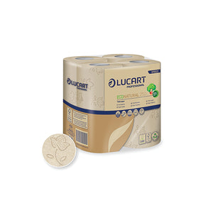 Lucart EcoNatural Conventional Toilet Rolls (8 Packs of 8 Rolls) 8118361D