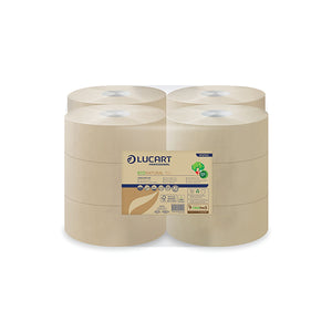 Lucart EcoNatural 150 Mini Jumbo Toilet Roll (Pack of 12) 812152P