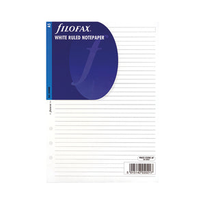 Filofax Refill A5 Ruled Paper White (Pack of 25) 343008