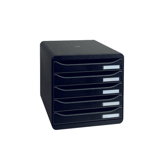 Exacompta Big Box + 5 Drawer Black 309714D